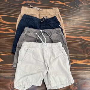Cat & Jack Boys Pull-On Shorts in Khaki, Navy & Gray